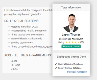 find online Homeschool tutors